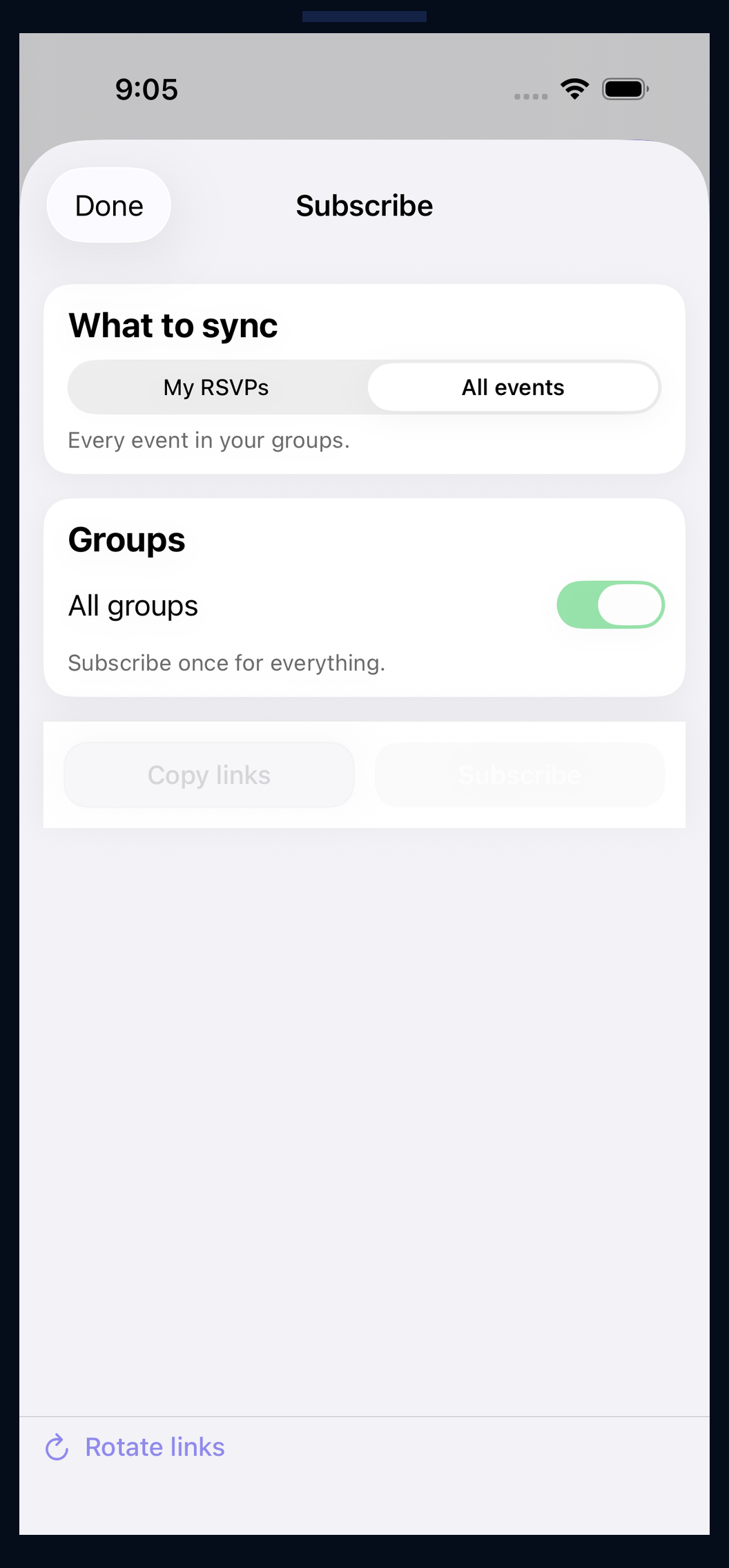 ICS Calendar Integration